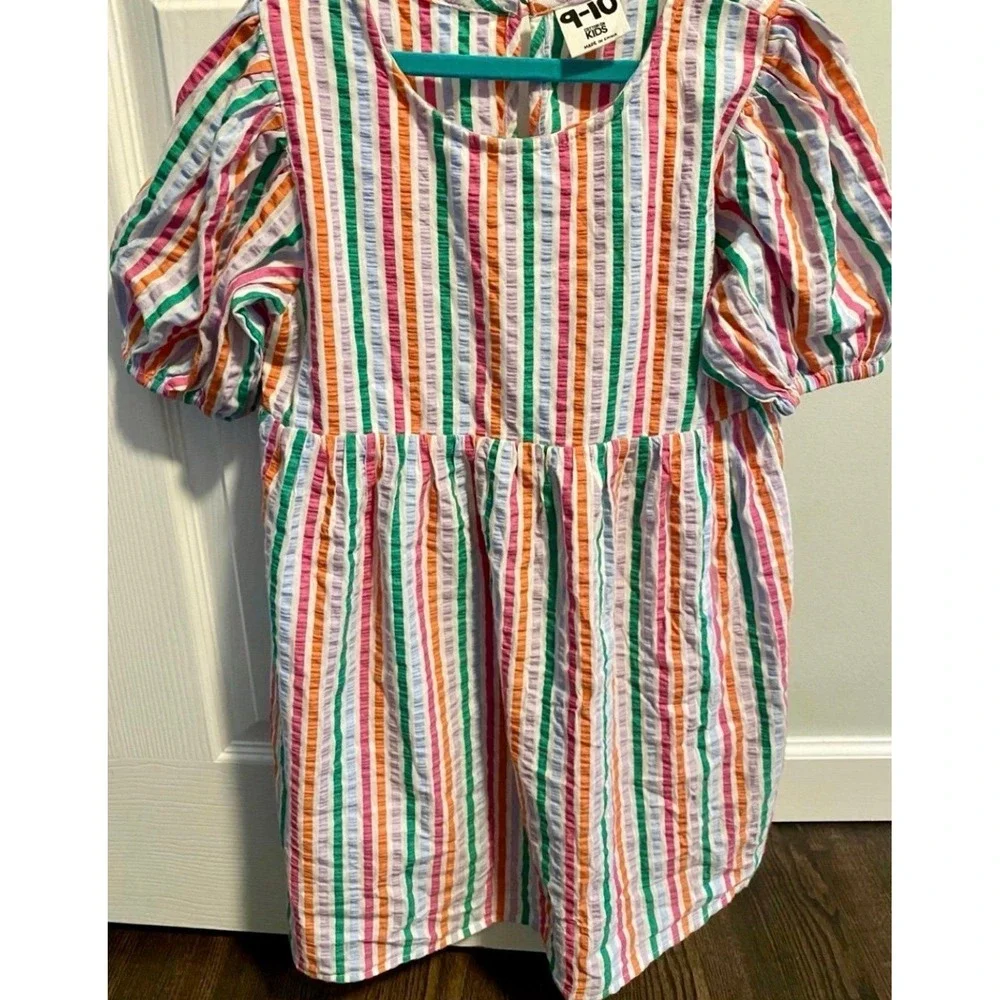 Cotton On Colorful Stripped Dress Size 9-10